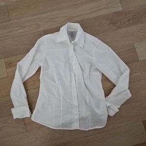 WORTHINGTON | Classic White Button-Up Blouse